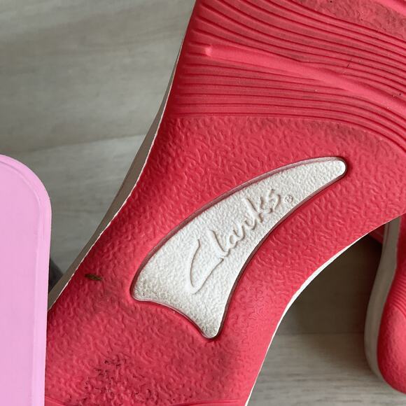 Clarks Cloudsteppers Breeze Maye Womens Strappy Sandals Pink and White Size 8 - Picture 11 of 12